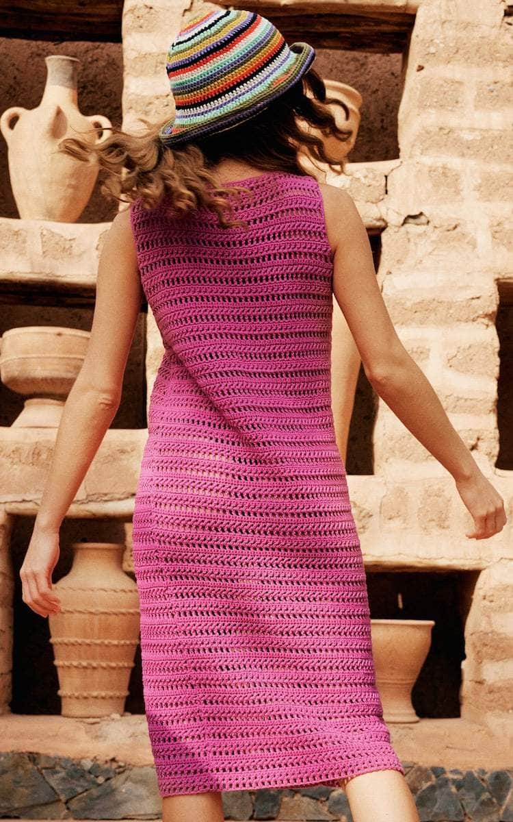 Kleid im Stäbchenlochmuster - LANDLUST-BAUMWOLLE - Häkelset von LANA GROSSA jetzt online kaufen bei OONIQUE