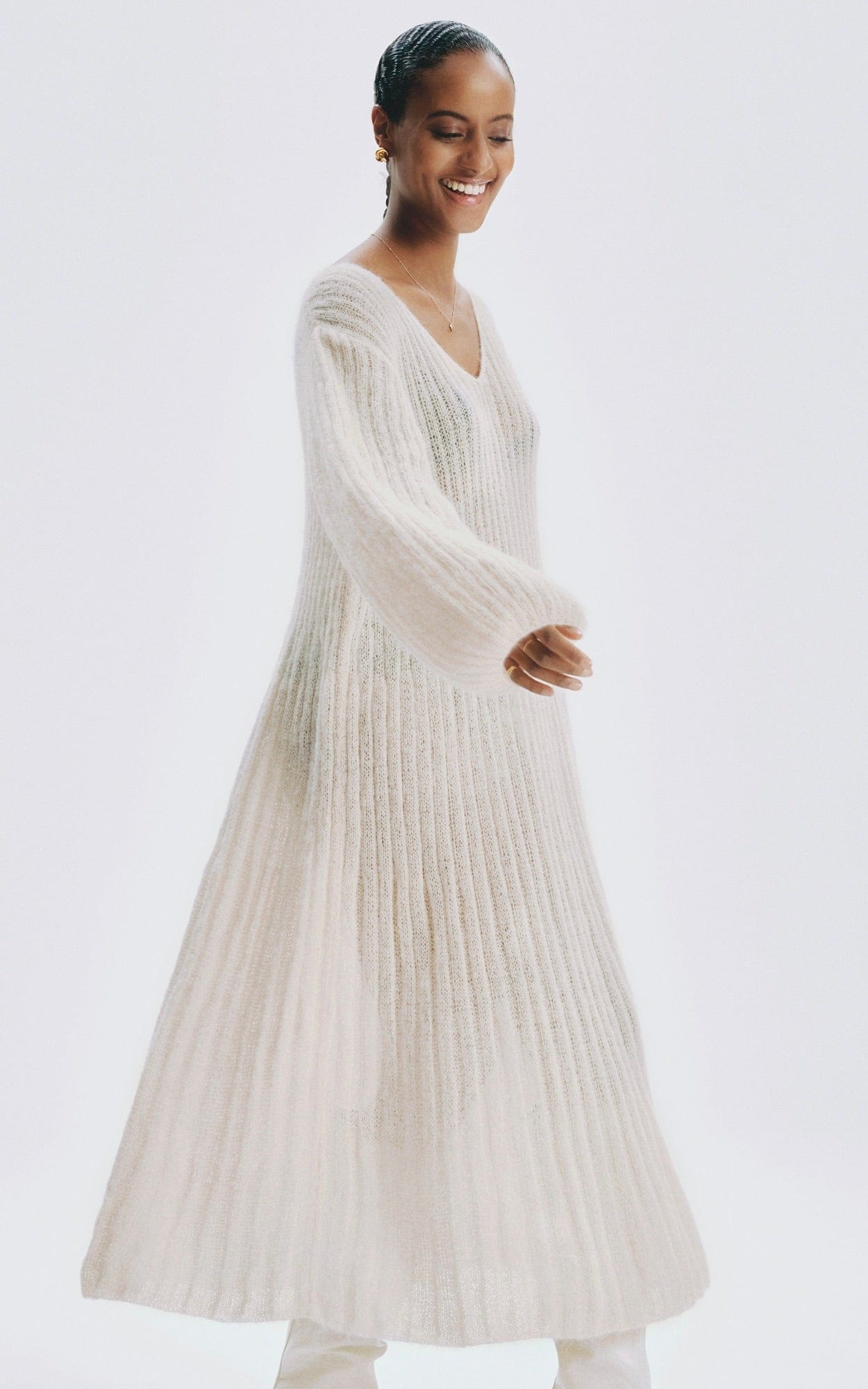 Kleid mit Rippenmuster - SETASURI - Strickset von LANA GROSSA jetzt online kaufen bei OONIQUE