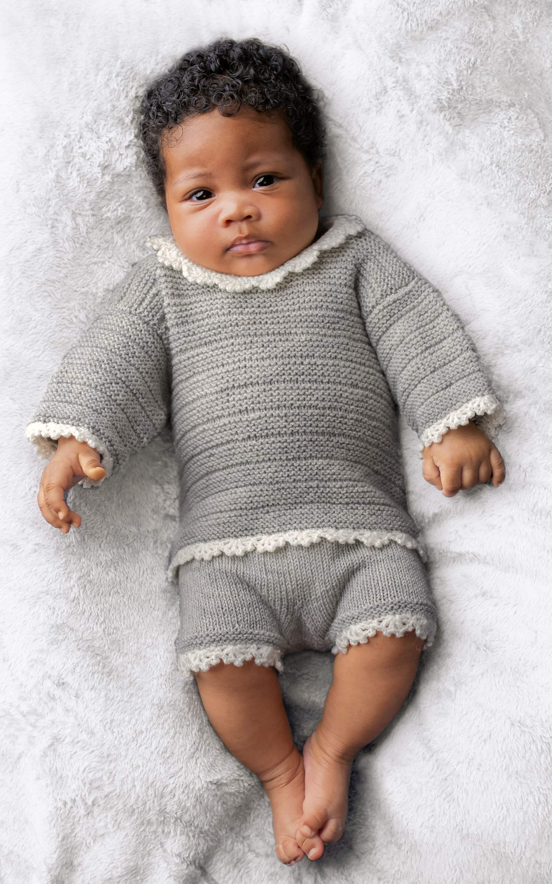 Baby Hose mit Häkelrand - Strickset von LANA GROSSA jetzt online kaufen bei OONIQUE