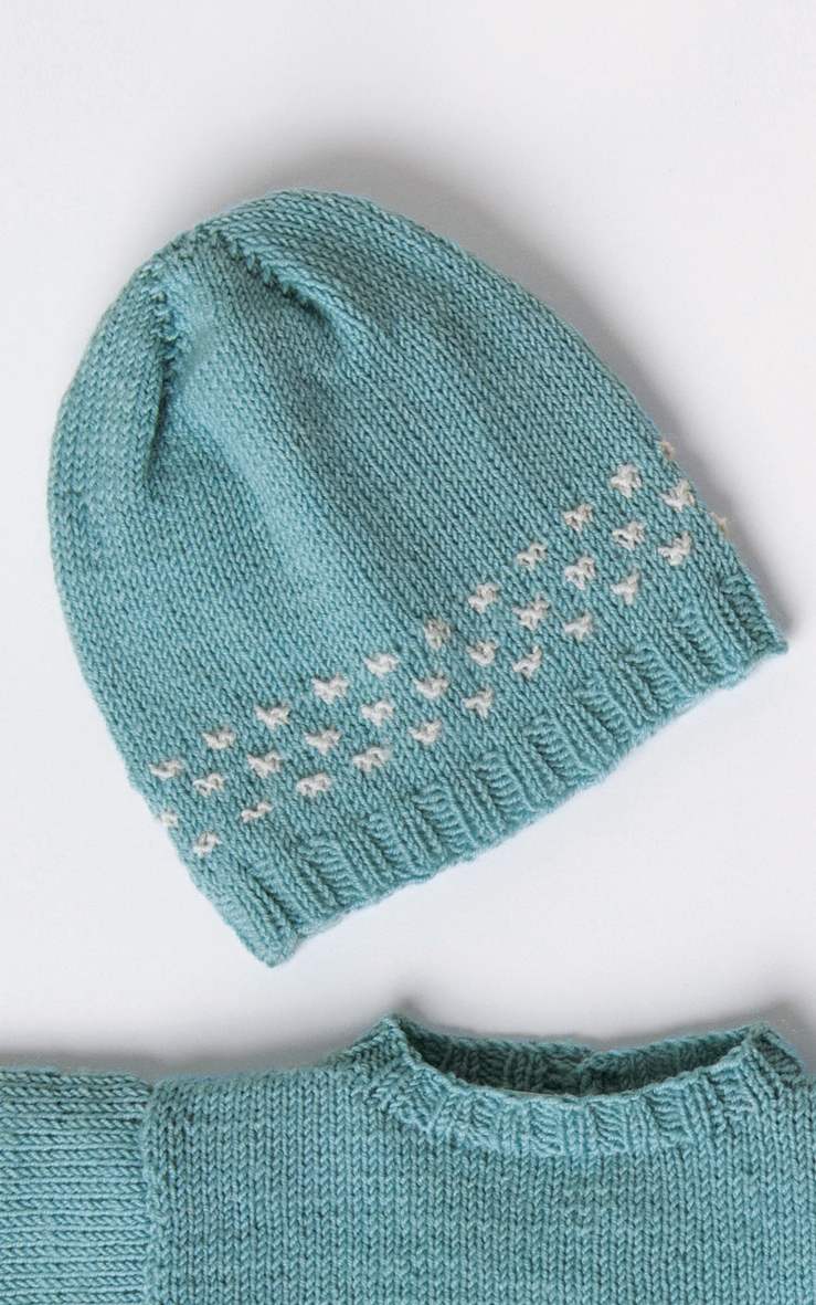 Baby Mütze mit Pünktchen - Strickset von LANA GROSSA jetzt online kaufen bei OONIQUE
