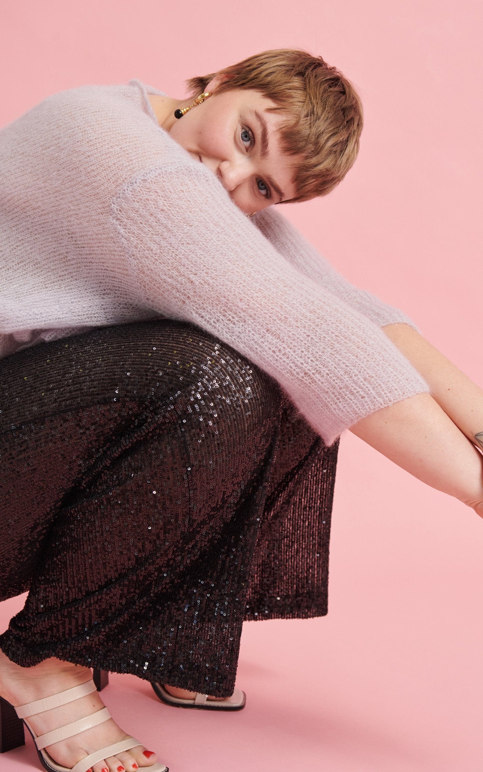 Pullover im Halbpatent - Plus Size - SILKHAIR - Strickset von LANA GROSSA jetzt online kaufen bei OONIQUE
