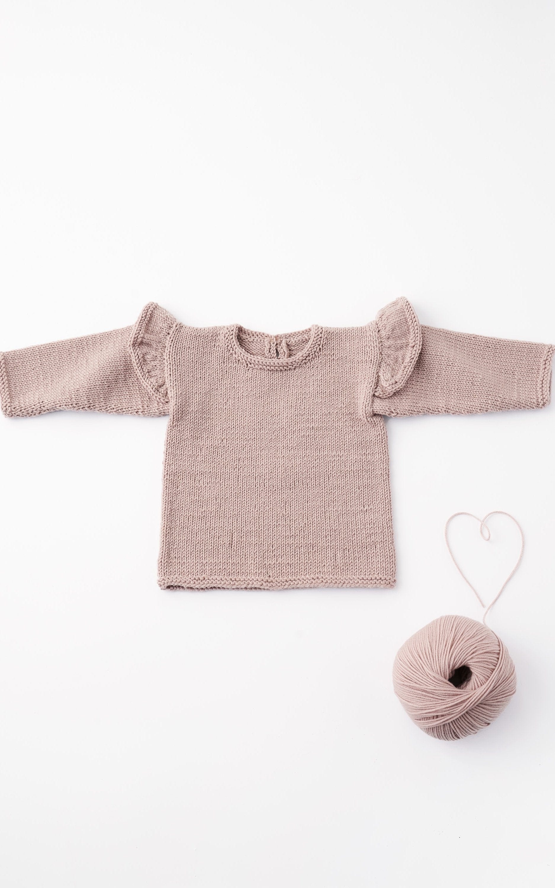 Pullover mit Ärmelrüschen - COOL WOOL - Strickset von LANA GROSSA jetzt online kaufen bei OONIQUE