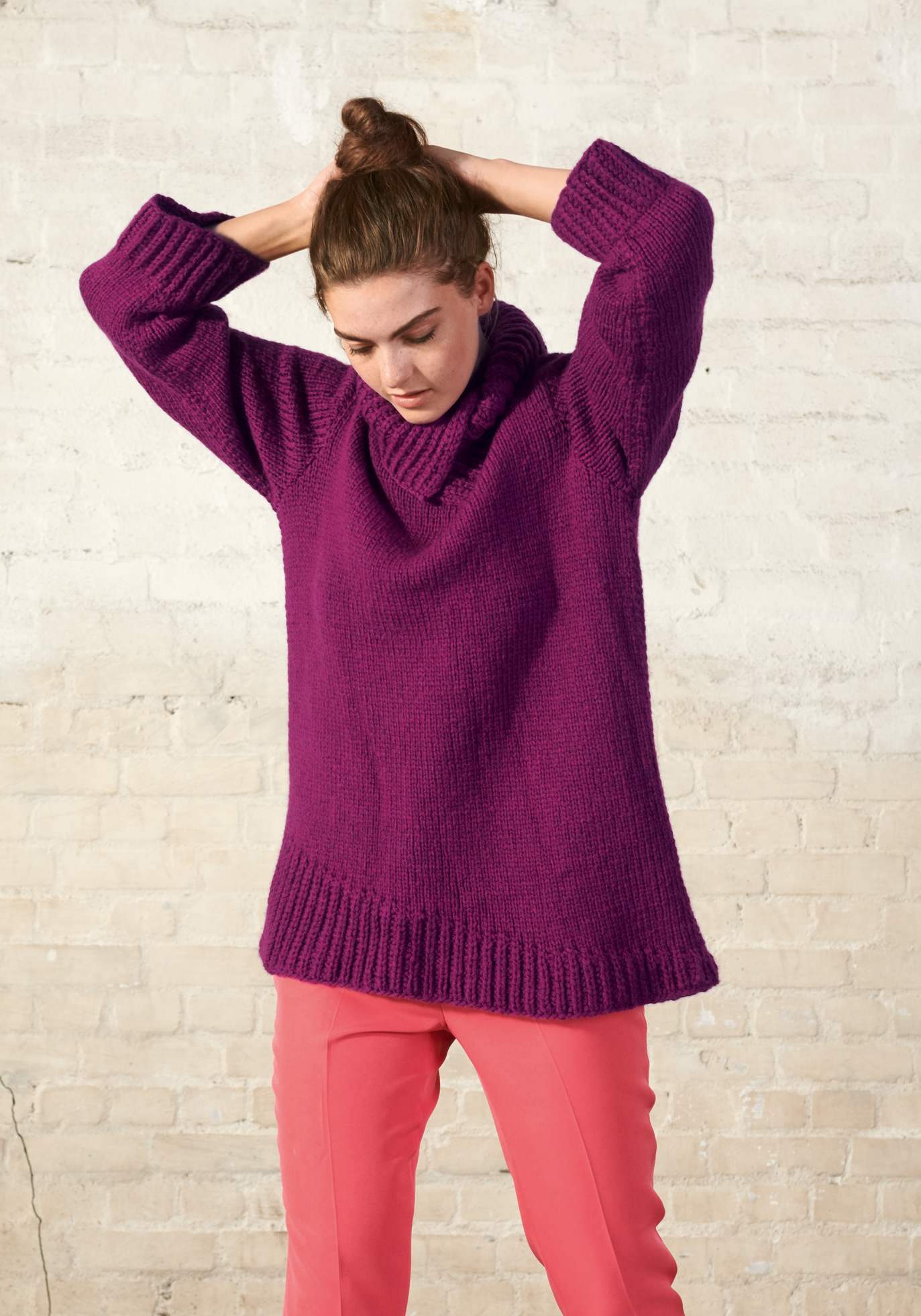 Pullover mit geteiltem Kragen - Strickset von LANA GROSSA jetzt online kaufen bei OONIQUE
