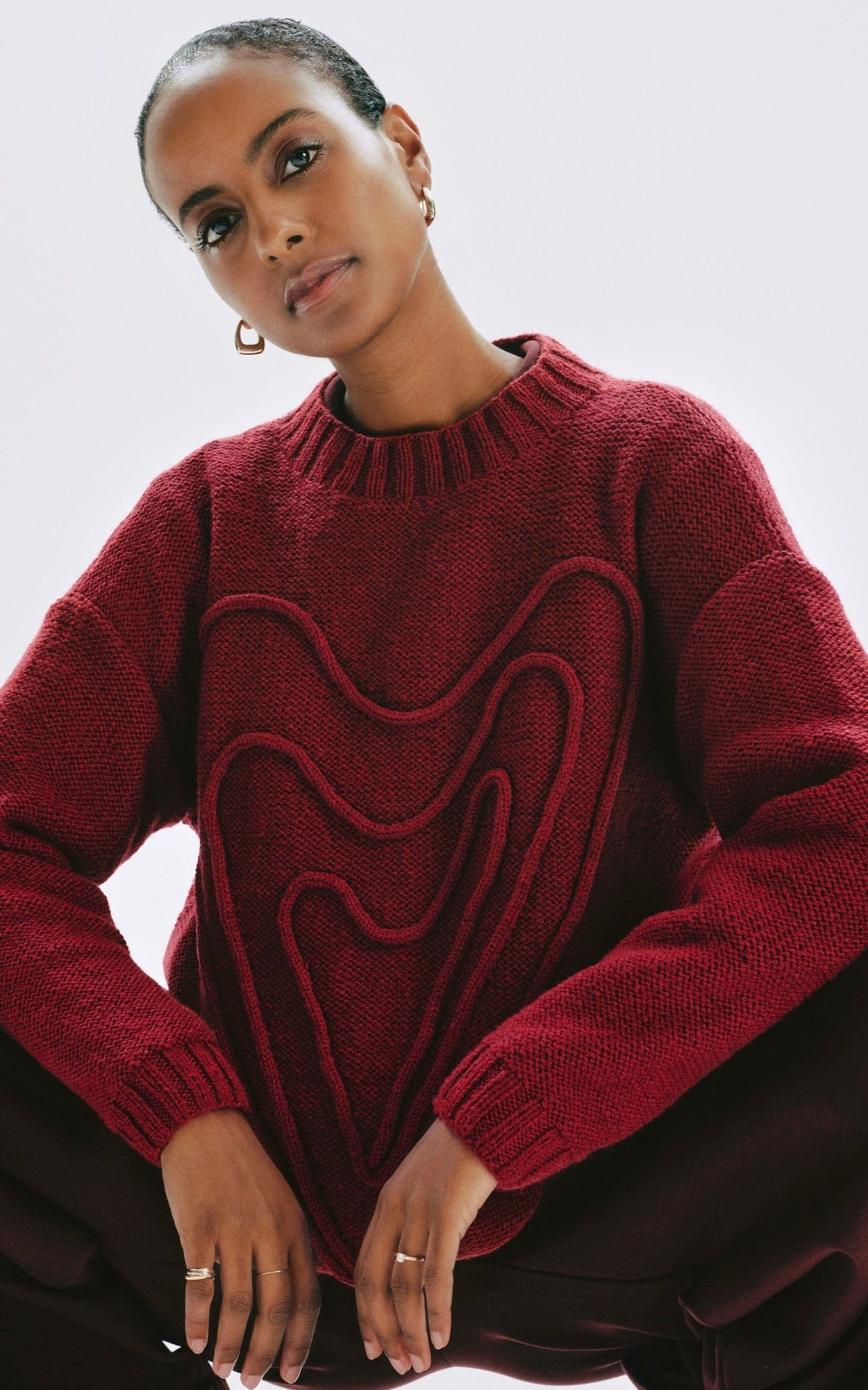 Pullover mit Herzverzierung - COOL MERINO - Strickset von LANA GROSSA jetzt online kaufen bei OONIQUE