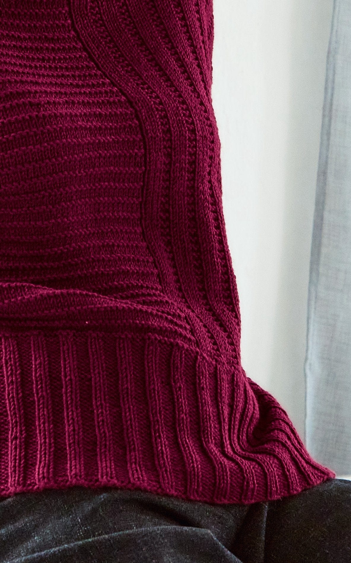 LANA GROSSA Strickset Pullover mit Längs- und Querrrippen - COOL WOOL BIG - Strickset