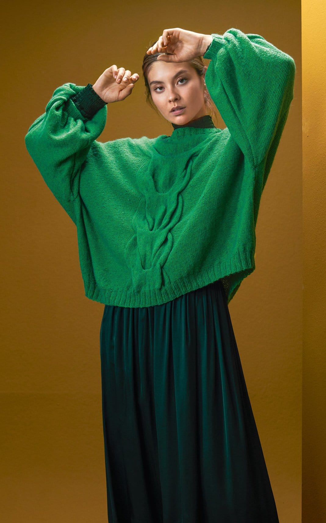 Pullover mit Zopfmuster - ECOPUNO - Strickset von LANA GROSSA jetzt online kaufen bei OONIQUE