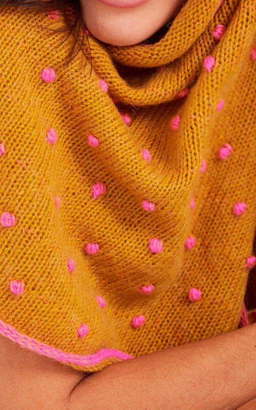 Schal mit Pünktchen - Ecopuno - Strickset von LANA GROSSA jetzt online kaufen bei OONIQUE