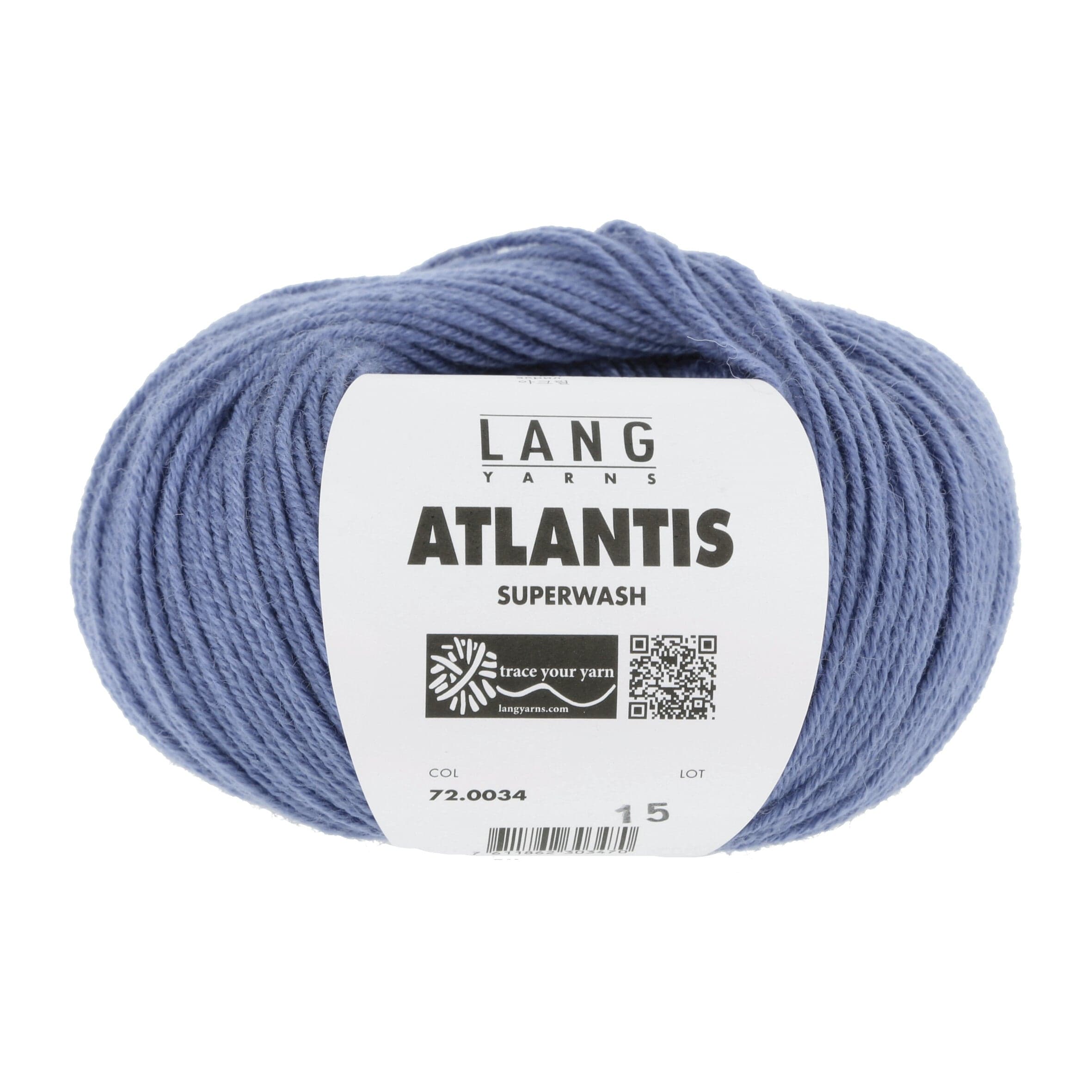 LANG YARNS Garn 0034 - blau ATLANTIS