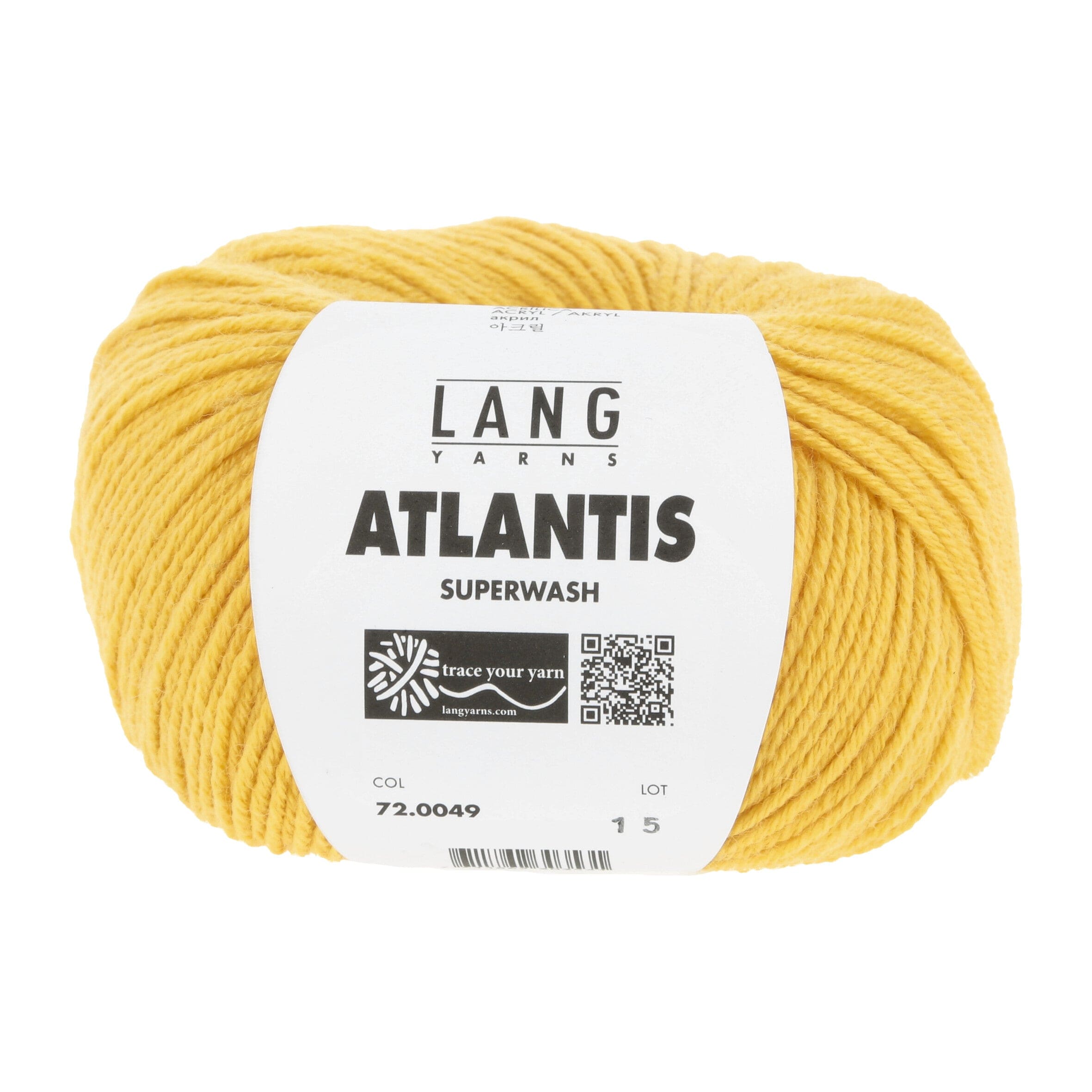 LANG YARNS Garn 0049 - gelb ATLANTIS