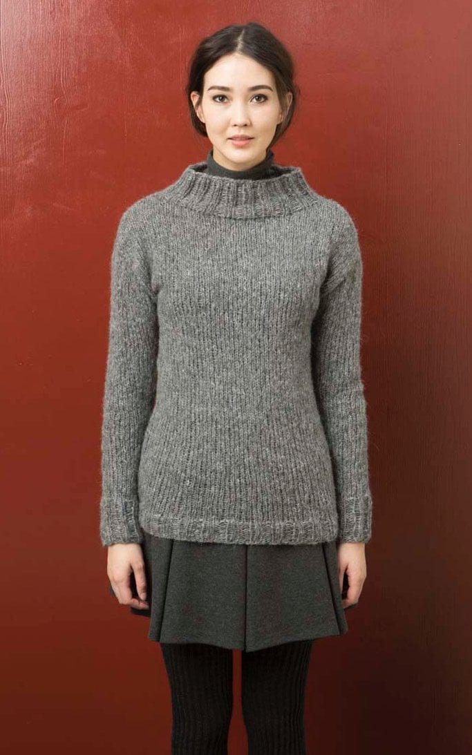 Pullover mit Halsborte - MALOU LIGHT - Strickset von LANG YARNS jetzt online kaufen bei OONIQUE