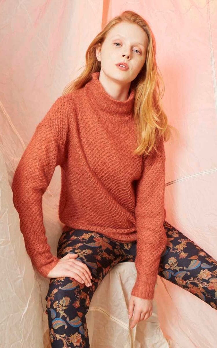 Pullover mit Stehkragen - LACE - Strickset von LANG YARNS jetzt online kaufen bei OONIQUE