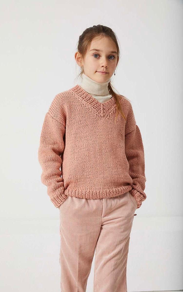 Pullover mit V-Ausschnitt - ATLANTIS - Strickset von LANG YARNS jetzt online kaufen bei OONIQUE