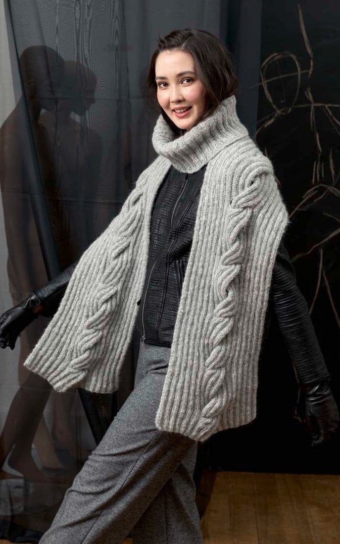 Schal mit Rollkragen - MALOU LIGHT - Strickset von LANG YARNS jetzt online kaufen bei OONIQUE