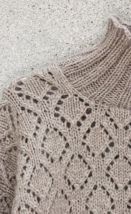 Nature Lace Sweater - HEAVY MERINO & SOFT SILK MOHAIR - Strickset von KNITTING FOR OLIVE jetzt online kaufen bei OONIQUE