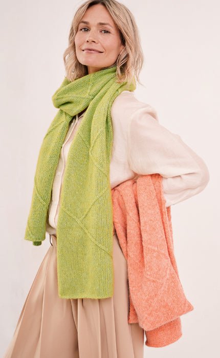 Schal mit Verzopfung - PUNO DUE - Strickset von LANA GROSSA jetzt online kaufen bei OONIQUE