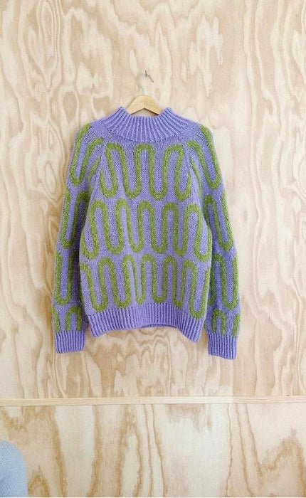 Wave Sweater - DOUBLE SUNDAY & TYNN SILK MOHAIR - Strickset von SPEKTAKELSTRIK jetzt online kaufen bei OONIQUE